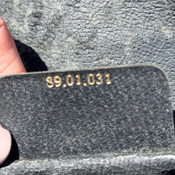 Gucci Black and Gray Monogram Clutch- Vintage Gucci Ophelia in rare color - Picture 7 of 12